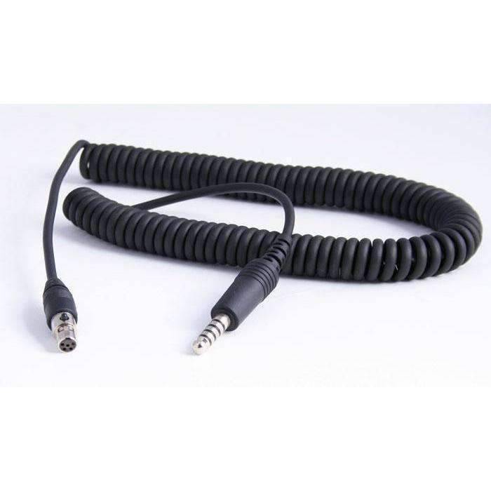 Rugged Radios Firetruck Headset Coil Cord for Firecom Style Jacks