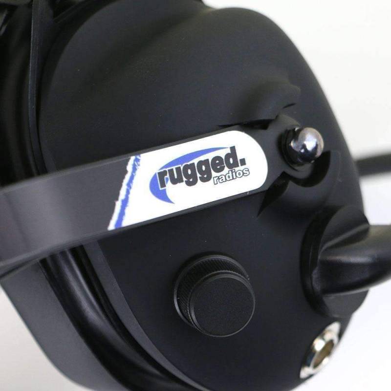 Rugged Radios H43 Rubberized Behind the Head (BTH) 2-Way Radio Headset