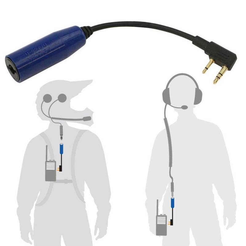 Rugged Radios Enduro Moto Kit - Helmet Kit and Short Cable