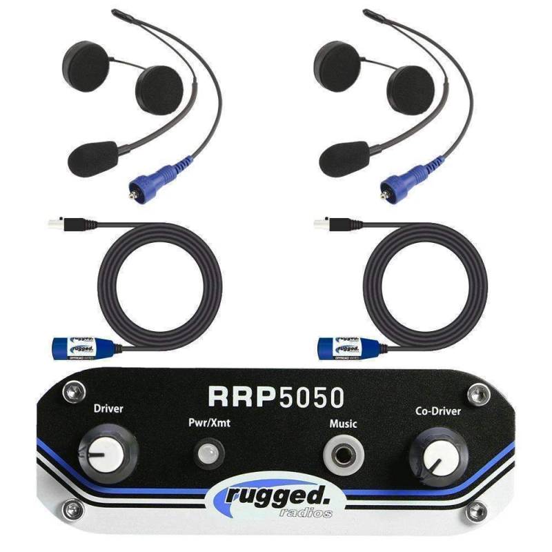 Rugged Radios RRP5050 2 Person Helmet Kit System