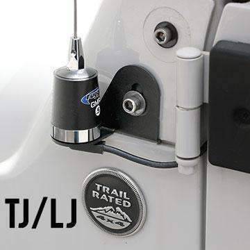 Rugged Radios Antenna Mount For Jeep JL, JK, TJ & JT (Passenger Side)