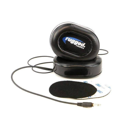 Rugged Radios Alpha Audio Speaker Gel Ear Pods with Velcro Mounting & Mono 3.5mm Cord