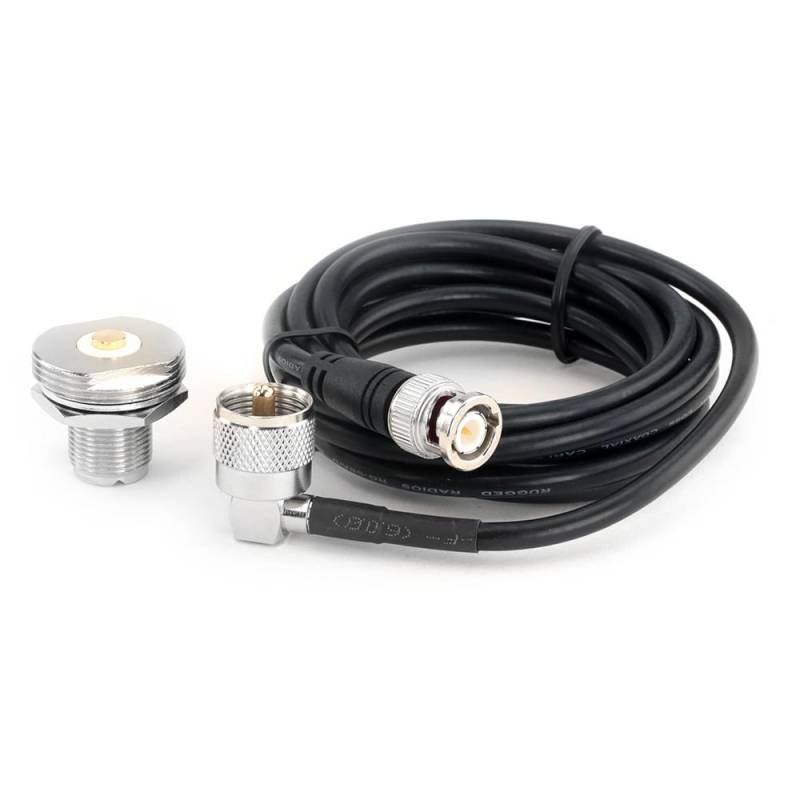 Rugged Radios 12' Ft. RACE Antenna Coax Cable Kit with BNC Connector