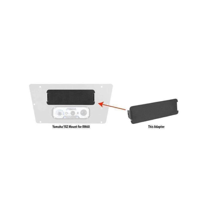 Rugged Radios Block Off Plate for RM60 Radio Mounts - Black