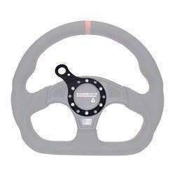 Rugged Radios Hole Mount Steering Wheel Push-To-Talk Cable (PTT) with Coil Cord for Intercoms
