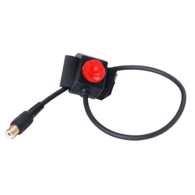Rugged Radios Motorcycle Push-To-Talk (PTT) Velcro Mount with RCA Connector