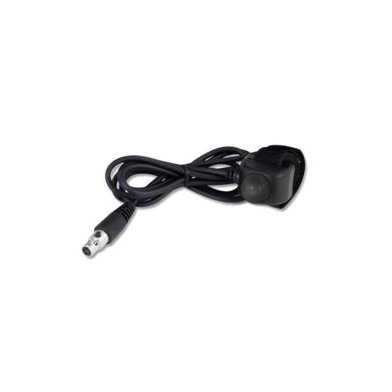 Rugged Radios Velcro Mount Grab Bar Push-To-Talk (PTT) with Straight Cord for Intercoms