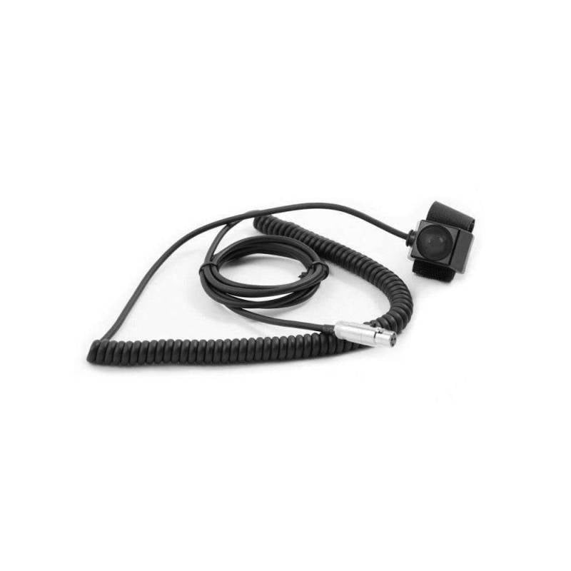 Rugged Radios Velcro Mount Steering Wheel Push-To-Talk (PTT) with Coil Cord  for Intercoms