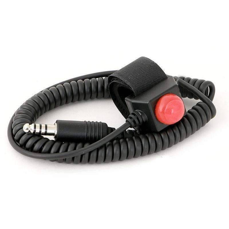 Rugged Radios Velcro Mount Steering Wheel Push-To-Talk (PTT) with Quick Disconnect for Intercoms