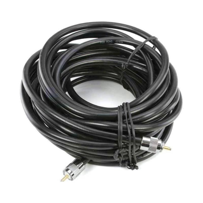 Rugged Radios 35' Foot HD Flag Pole Antenna Coax Cable