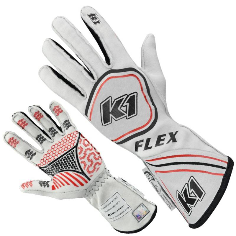 K1 RaceGear Flex NomexÂ Driver's Gloves - White