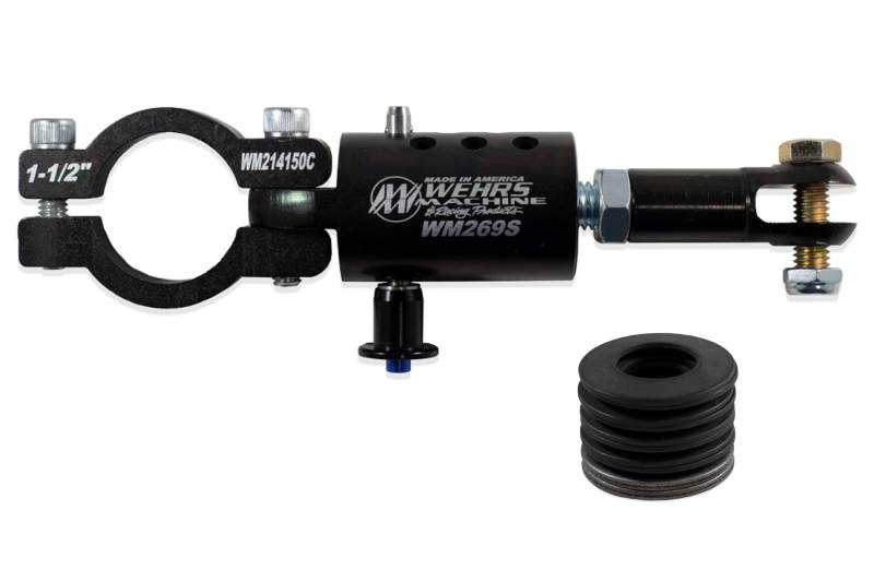 Wehrs Machine Quick Adjust Suspension Limiter Chain Mount - Clamp-On - Black - 1-1/2" OD Tube
