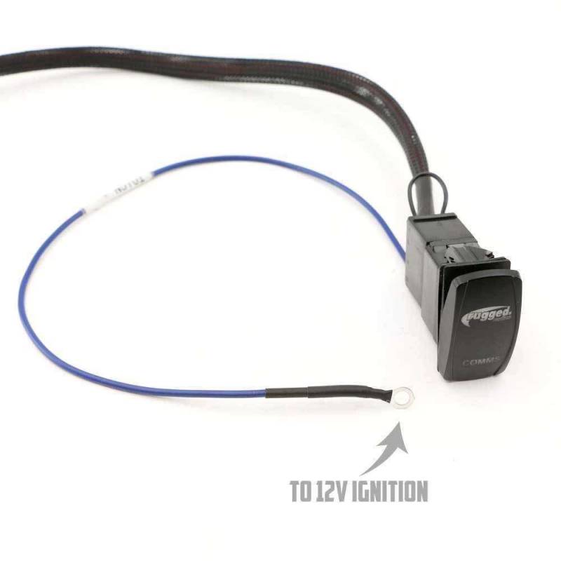 Rugged Radios All In One Power Switch for Waterproof Radio & Intercom - "Comms" Rocker Switch
