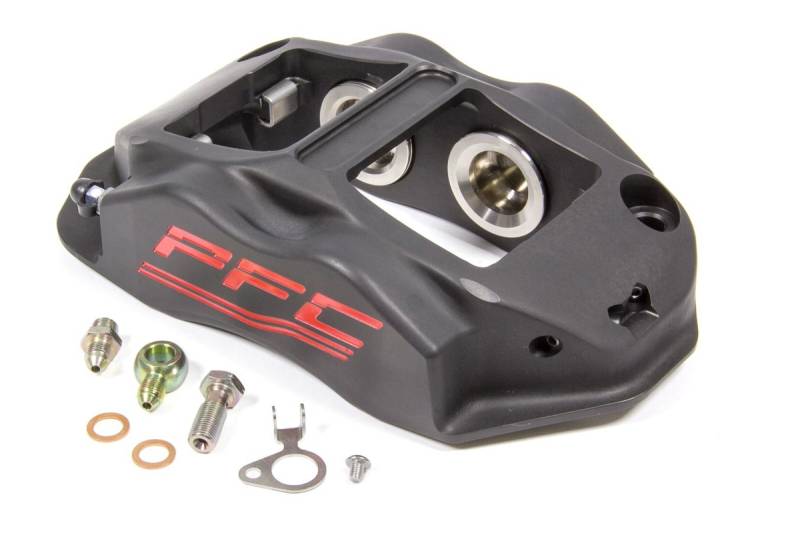 PFC BrakesLH Brake Caliper Rear 4 Piston Aluminum - Black Anodize