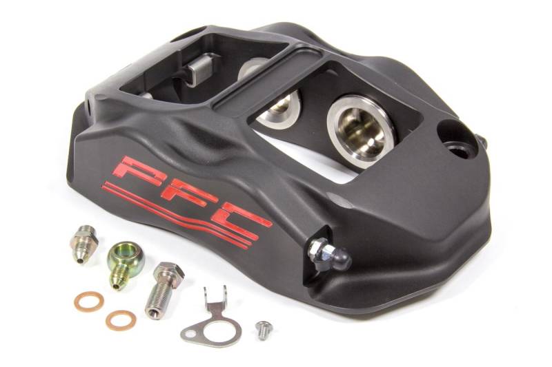 PFC Brakes RH Brake Caliper Rear 4 Piston Aluminum - Black Anodize