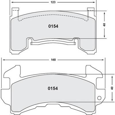D154 GM Metric Pads (D154) – Pit Stop USA