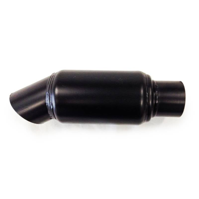 Beyea Quiet Core Muffler - 3.5" Center Inlet - 3.5" Center Downturn - 6" OD - Stainless