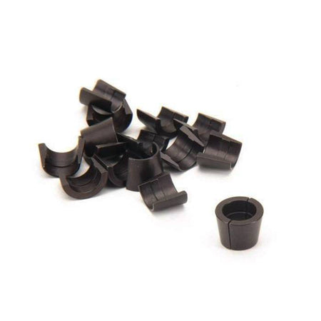 Chevrolet Performance Valve Lock - 11/32" Valve Stem - Single Groove - Steel - Black - (Set of 16)