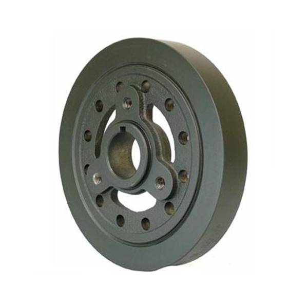 PowerBond Premium Harmonic Balancer - 7" OD - Internal Balance - Iron - Black Paint - Ford FE