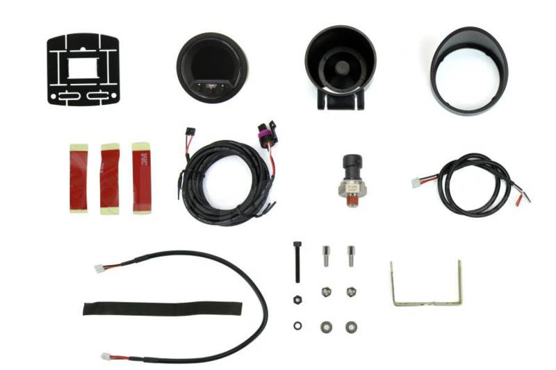 Prosport EVO Premium Fuel Pressure Gauge - 0-100 psi - Electric - Digital - 2-1/16" Diameter - Black Face - Blue/Green/Red/White LED