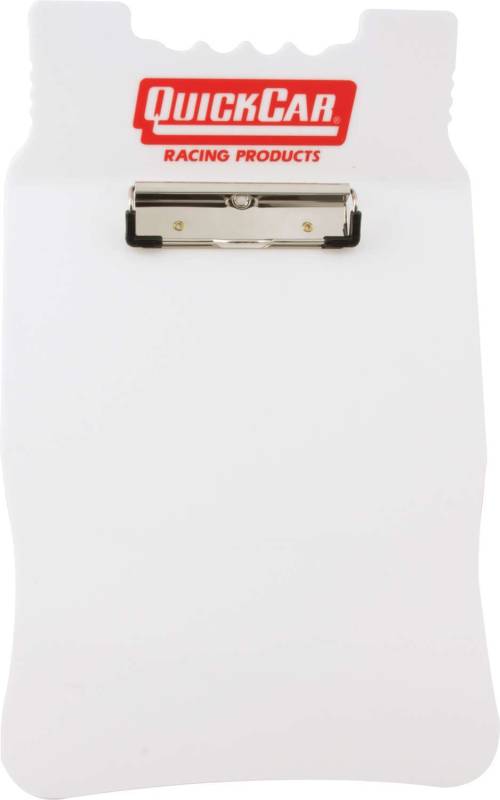 QuickCar Acrylic Clipboard - White