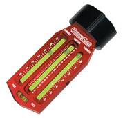 QuickCar Caster/Camber Gauge - Castor Range Minus 4 to Plus 12 Degrees - Ford Spindle Adapter - Carry Case - Red