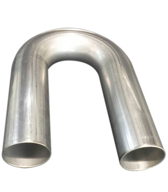 Woolf Aircraft Products 180 Degree Exhaust Bend - 2" Diameter - 3" Radius - 16 Gauge - Stainless