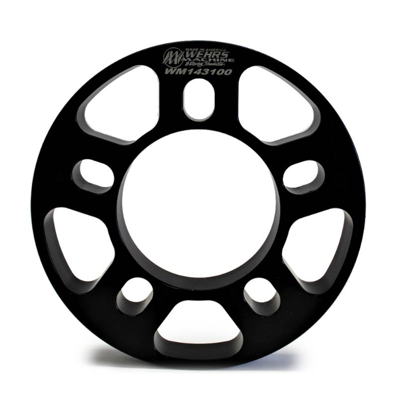 Wehrs Machine Wheel Spacer - 1" Thick - Aluminum - Black