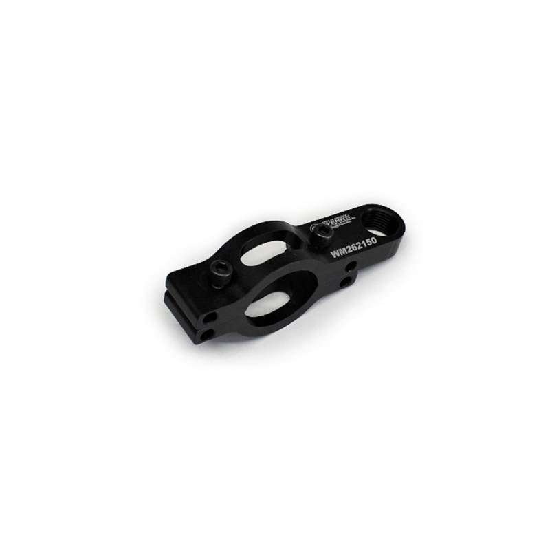 Wehrs Machine Steering Support Bracket - 1-3/4" Tube - 3/4" Spherical Rod End - Steel - Black Powder Coat