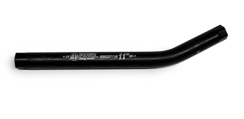 Wehrs Machine Bent Suspension Tube - 7/8" OD - 11" Long - 5/8-18" Female Threads - Steel - Black Oxide