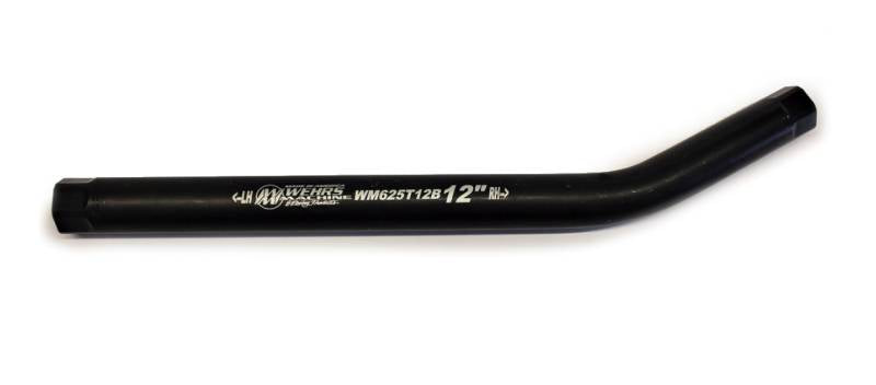 Wehrs Machine Bent Suspension Tube - 7/8" OD - 12" Long - 5/8-18" Female Threads - Steel - Black Oxide