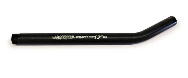 Wehrs Machine Bent Suspension Tube - 7/8" OD - 13" Long - 5/8-18" Female Threads - Steel - Black Oxide