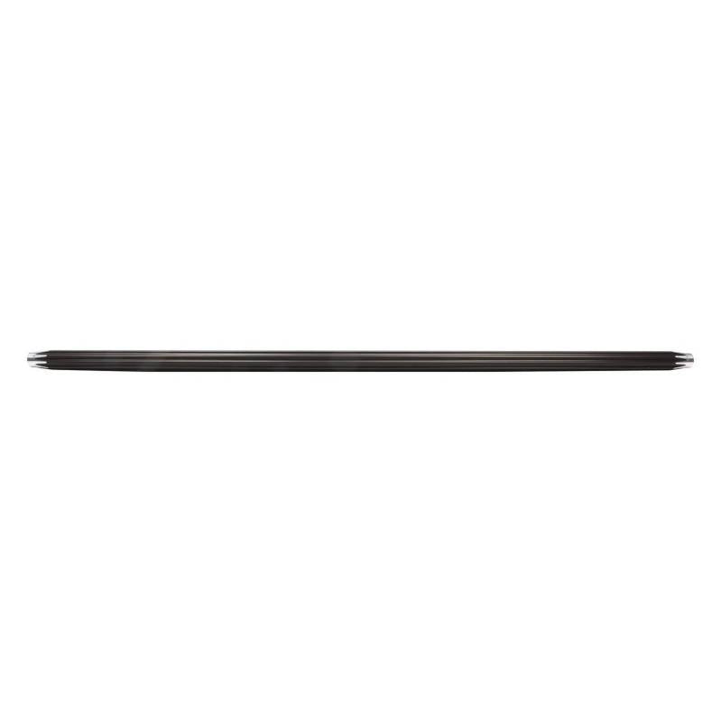 QuickCar Racing Products Scalloped Suspension Tube 21" Long 3/8-24 Female Threads Aluminum- Black