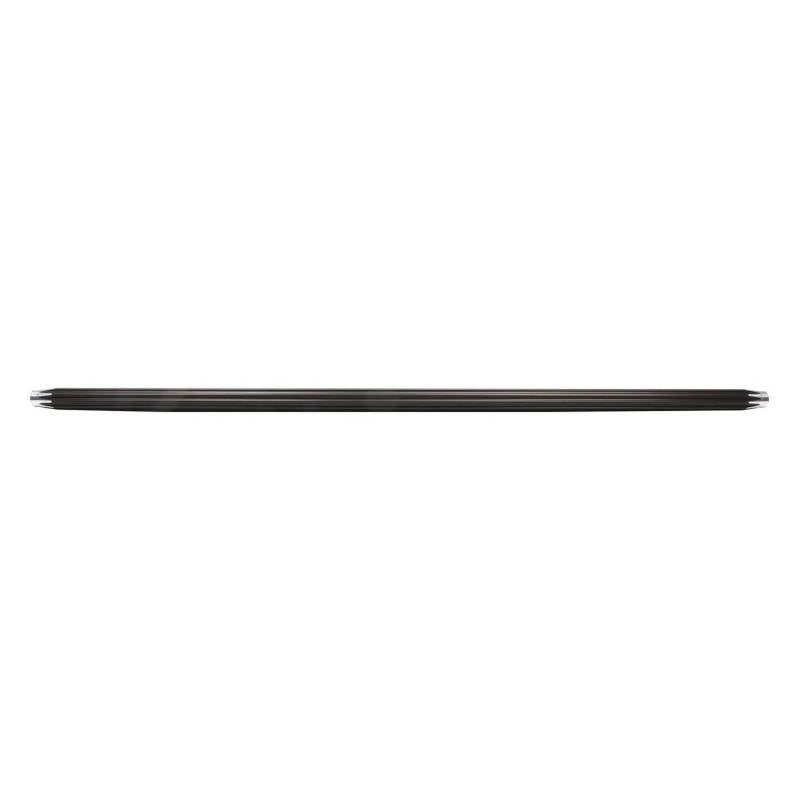 QuickCar Racing Products Scalloped Suspension Tube 28" Long 3/8-24 Female Threads Aluminum- Black