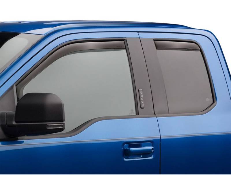 WeatherTech Side Window Deflectors - Front/Rear - Dark Smoke - Ford Midsize SUV 2020-23