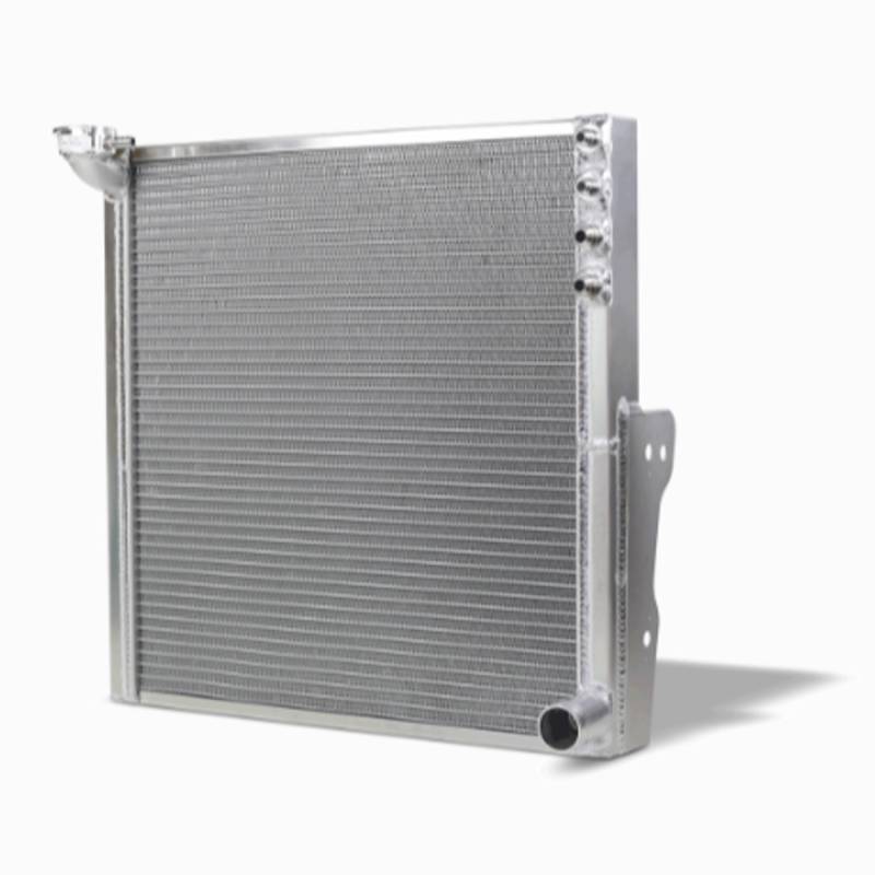 AFCO Aluminum Sprint Car Radiator - 20.580 in W x 20 in H x 2.050 in D - Passenger Side Inlet - Passenger Side Outlet
