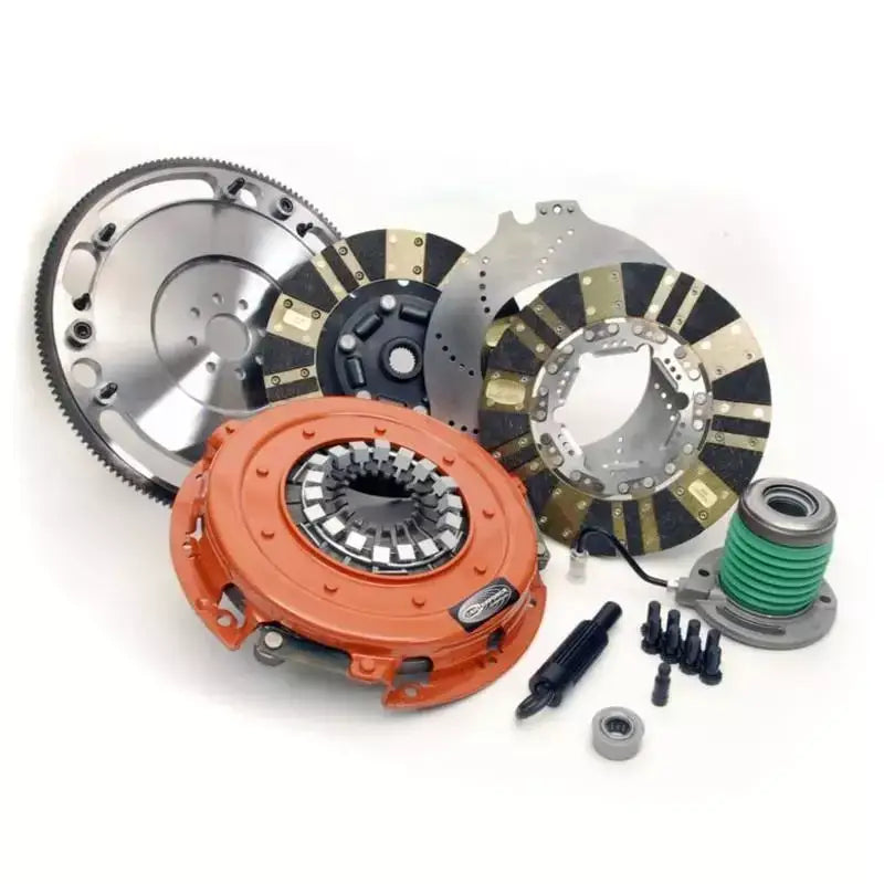 Centerforce DYAD DS Twin Disc Clutch Kit - 10.40 in Diameter - 1-1/8 in x 26 Spline - Sprung Hub - Organic/Carbon - Ford Mustang 2009-17