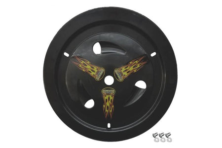 Dominator Ultimate Real Vented Mud Cover - Quick Turn Fasteners - Black - 15 in Wheels