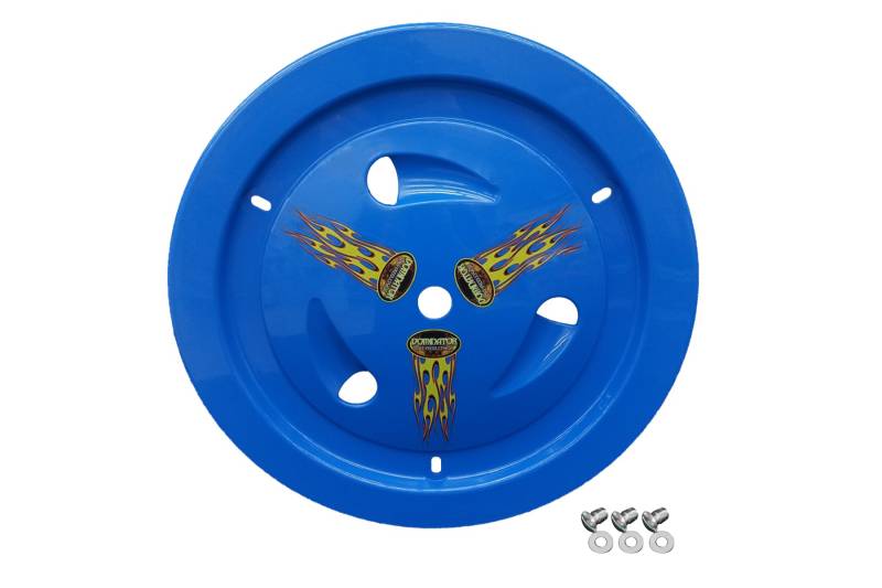 Dominator Ultimate Real Vented Mud Cover - Quick Turn Fasteners - Blue - 15 in Wheels