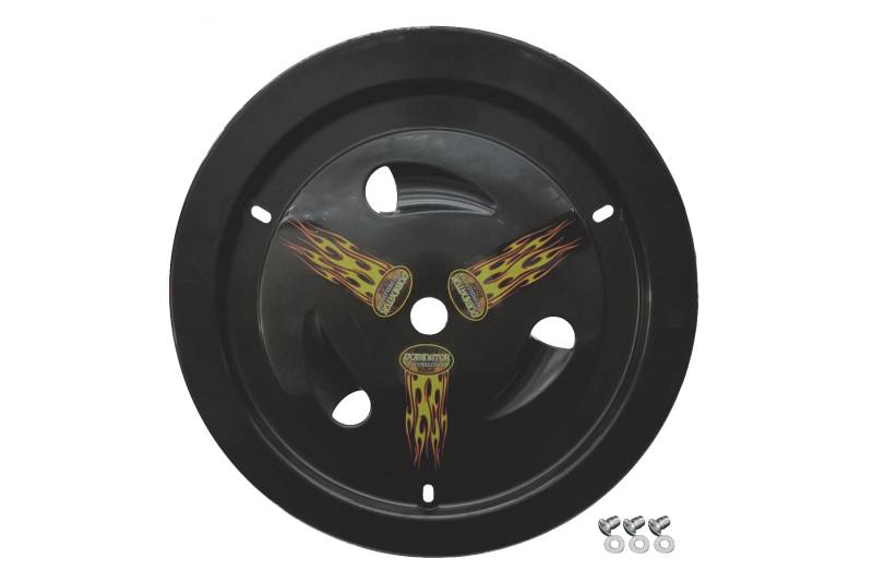 Dominator Ultimate Vented Mud Cover - Bolt-On - Black - 15 in Wheels