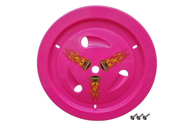 Dominator Ultimate Vented Mud Cover - Bolt-On - Pink - 15 in Wheels