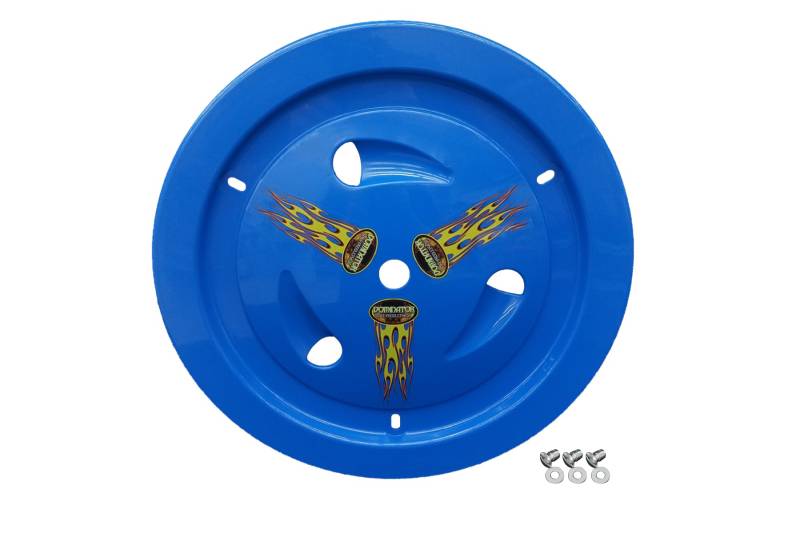 Dominator Ultimate Vented Mud Cover - Quick Turn Fastener - Blue - 15 in Wheels