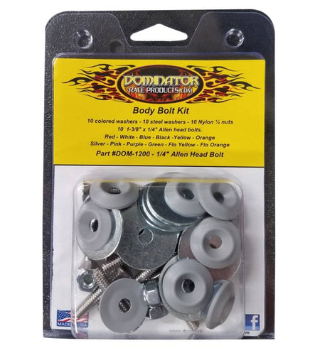 Dominator Flat Head Countersunk Bolt Kit - Gray (Set of 10)