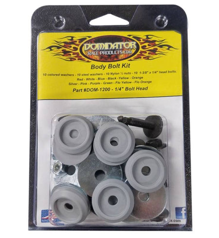 Dominator Hex Head Countersunk Bolt Kit - Gray (Set of 10)