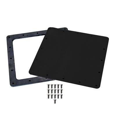 Detroit Speed Access Door - 9 x 9 in Square - 1/8 in Thick Cover - Black