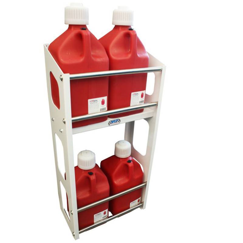 HRP 6 Bay Utility Jug Rack - 30-1/4 x 44 x 12 in - White