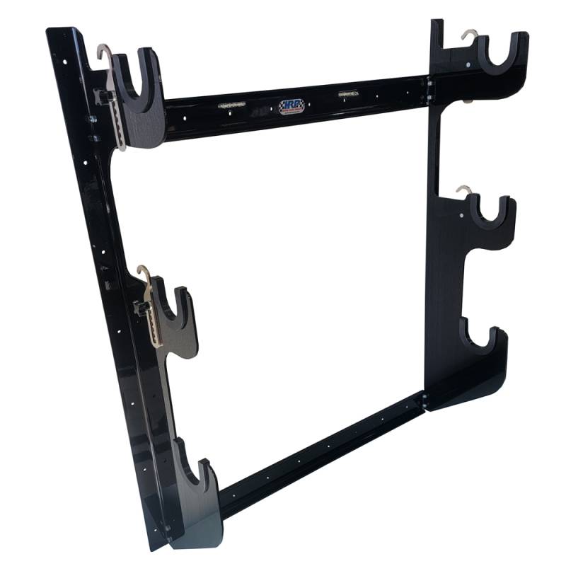 HRP Wall Mount Axle Rack - 2 Front Axles and 1 Rear Axle Capacity - Black