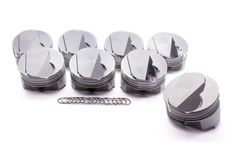 Icon Domed Forged Piston - 4.290 in Bore - 1/16 x 1/16 x 3/16 in Ring Grooves - Plus 18.00 cc - Big Block Chevy (Set of 8)