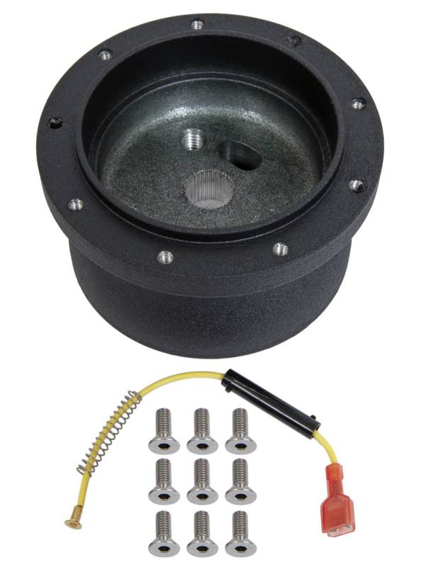 Lecarra Steering Wheel Adapter - Lecarra 9 Bolt Steering Wheels to OE Column - Black - International Scout 1961-80