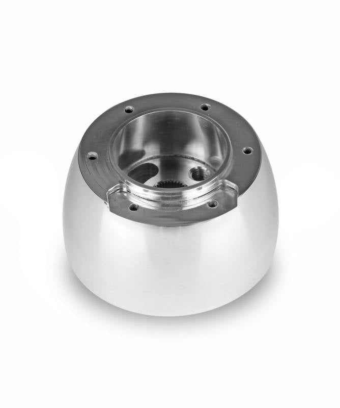 Lecarra Steering Wheel Adapter - Lecarra 6 Bolt Vette 3 Spoke Steering Wheels to OE Column - Polished - GM 1967-94